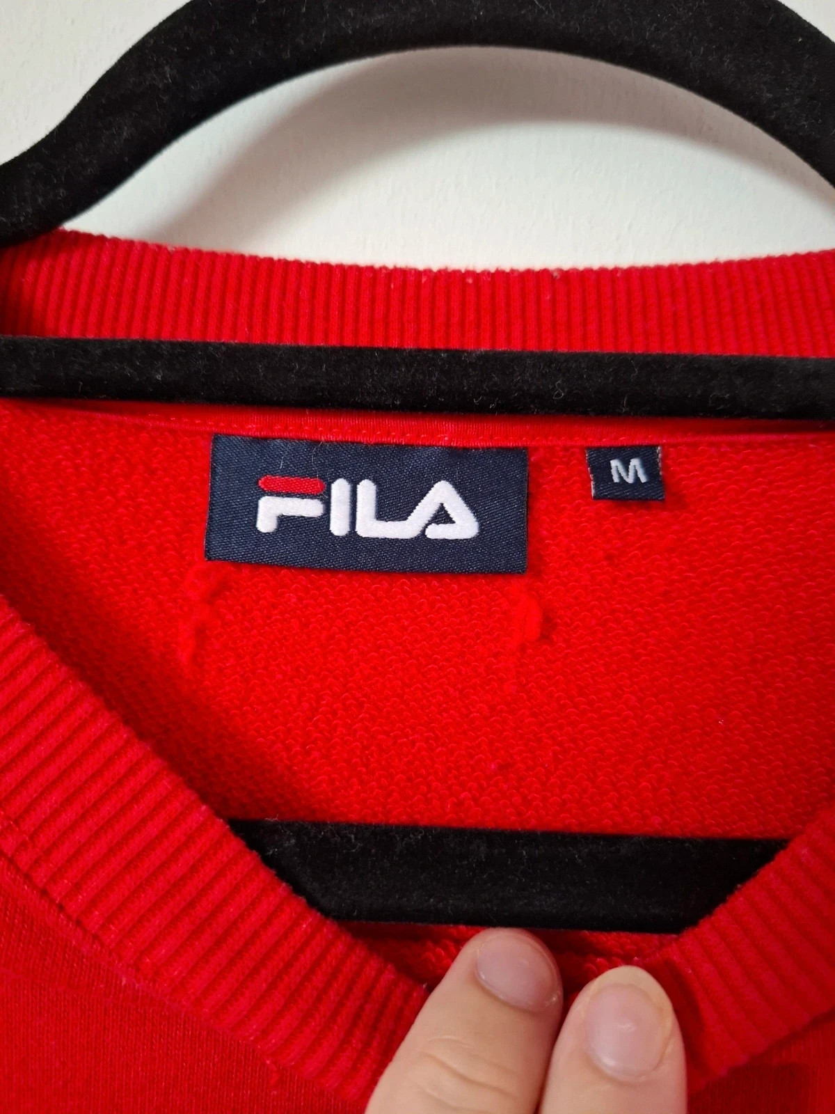 Sudadera FILA Roja Estilo Retro Block • Talla M – FILA – taille M / 38 / 10 4