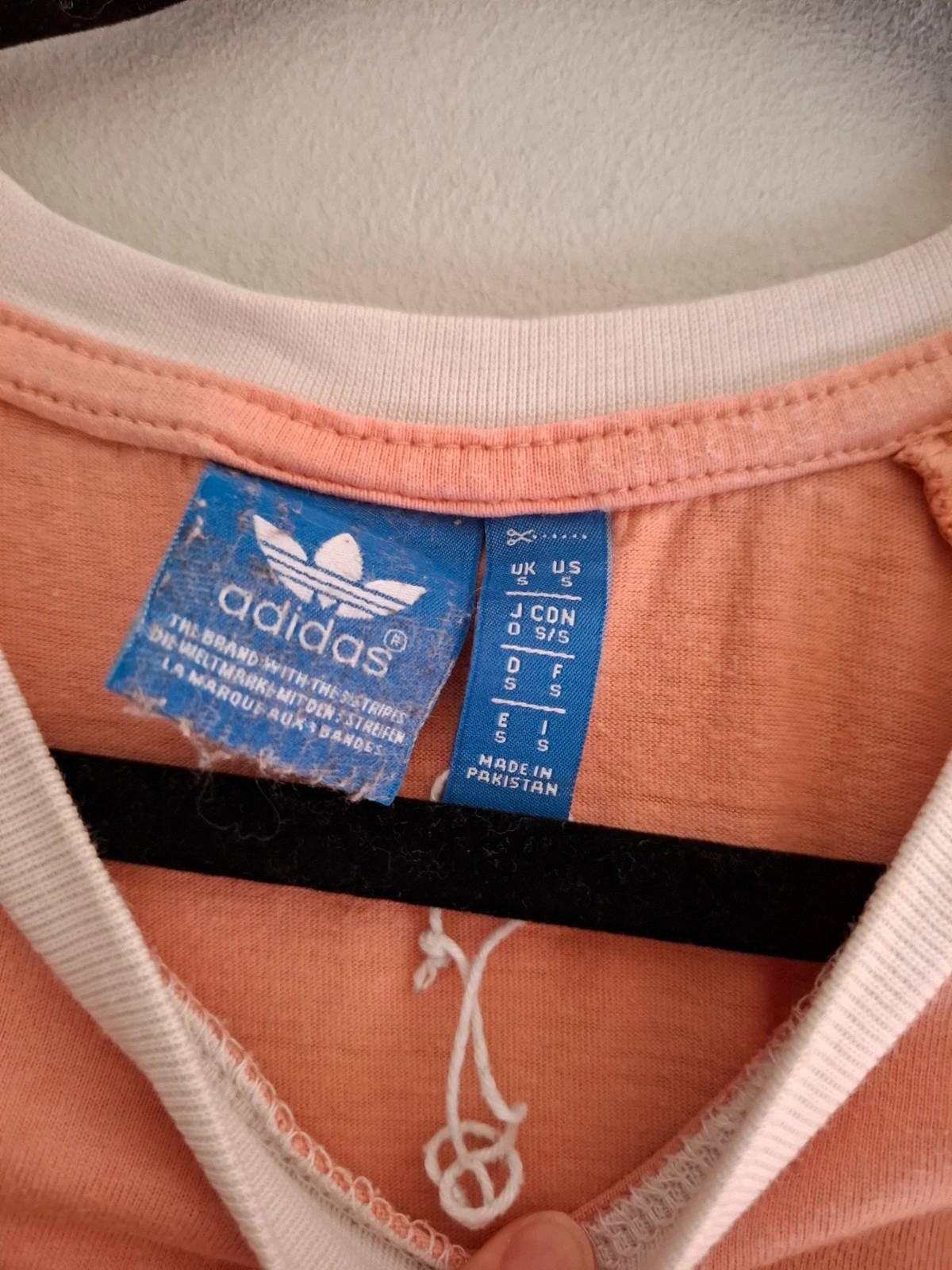 Camiseta Adidas Originals 3 Stripes Salmón Talla S – adidas – taille S / 36 / 8 4