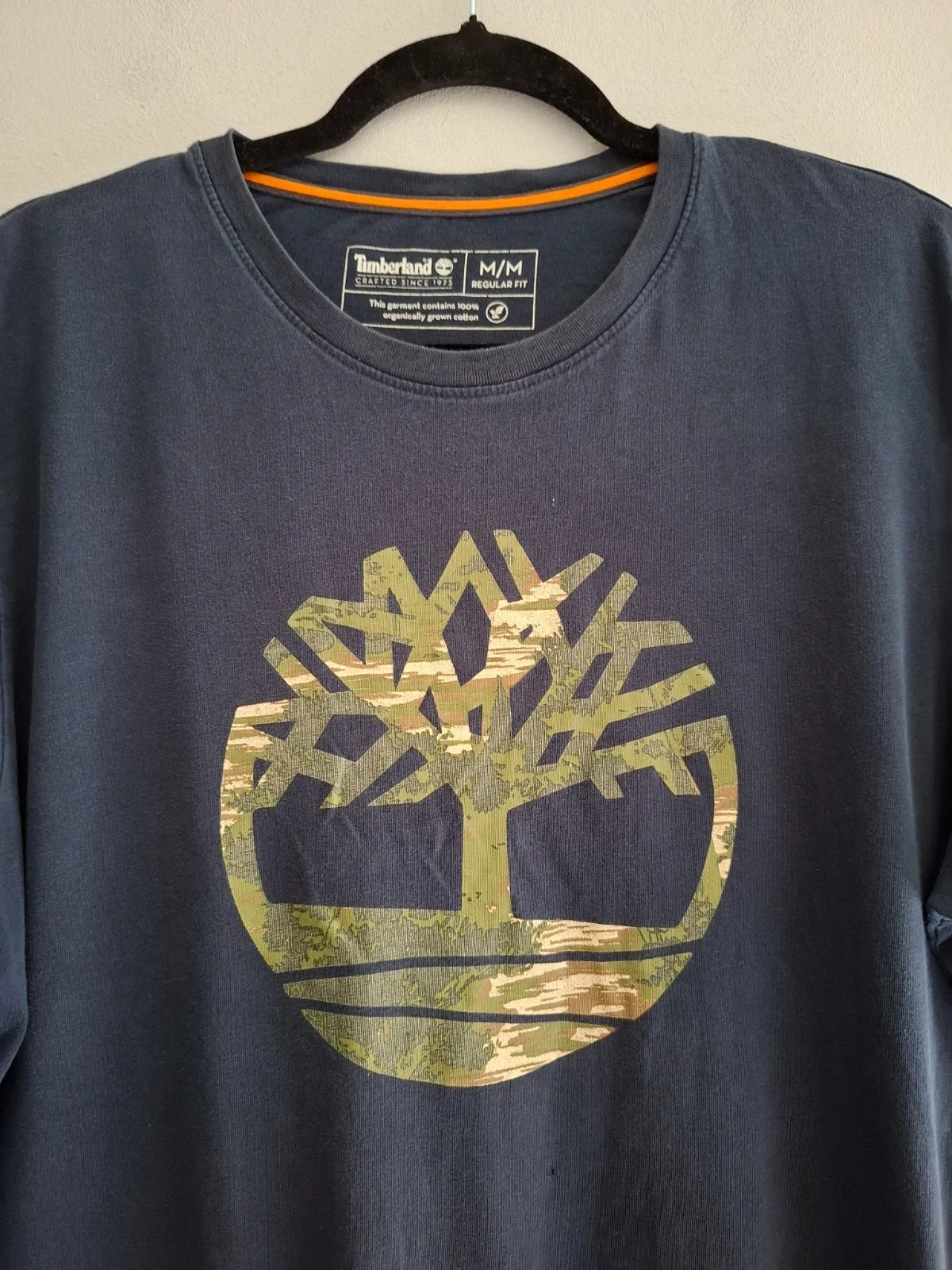 Camiseta Timberland Azul Marino con Logo Camuflaje - Talla M – Timberland – taille M 2