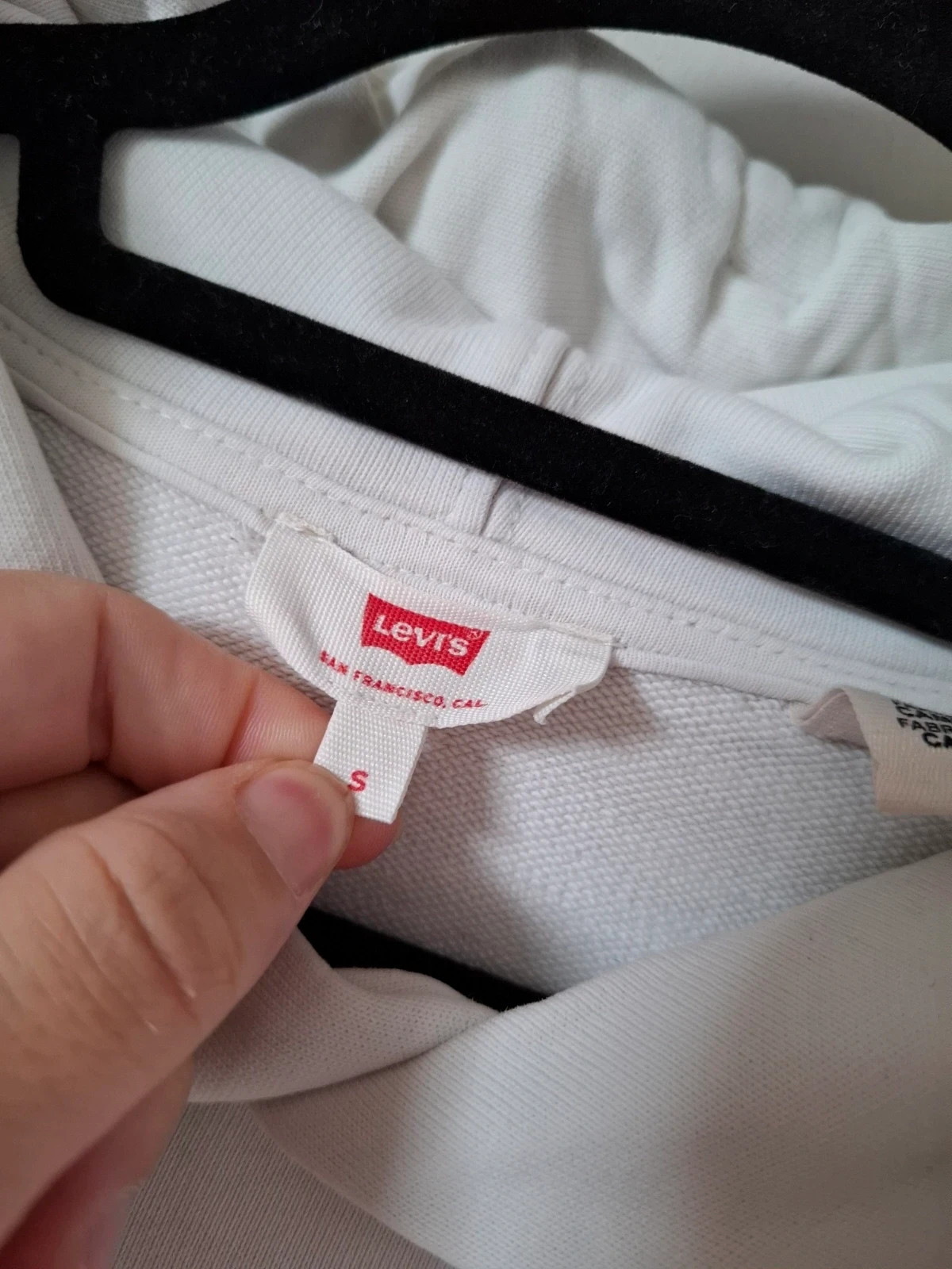 Sudadera blanca Levi's con capucha original Talla S – Levi's – taille S 3