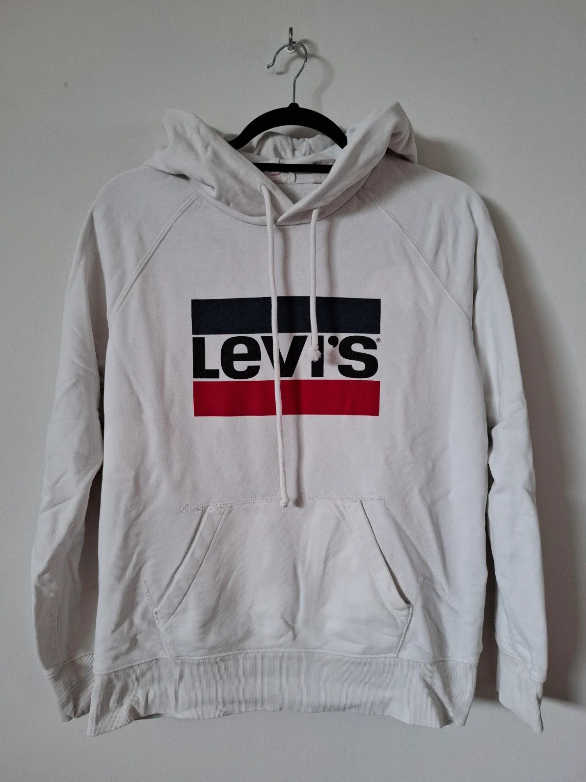 Sudadera blanca Levi's con capucha original Talla S – Levi's – taille S