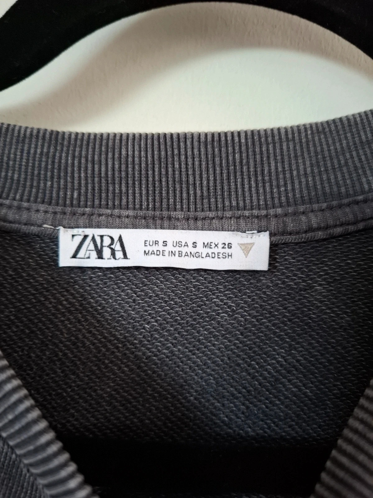Sudadera ZARA Efecto Lavado / Gris Desgastado - Talla S – Zara – taille S 3