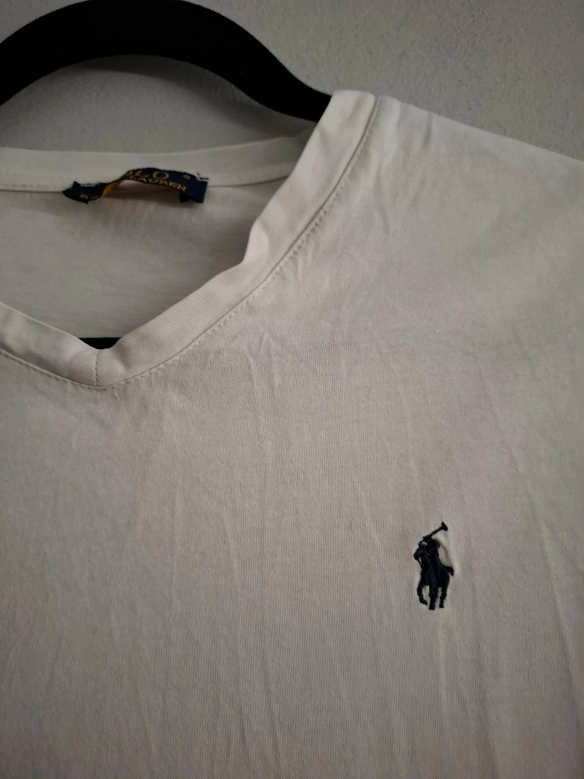 Camiseta Ralph Lauren Blanca Cuello V Talla S – Polo Ralph Lauren – taille S 2