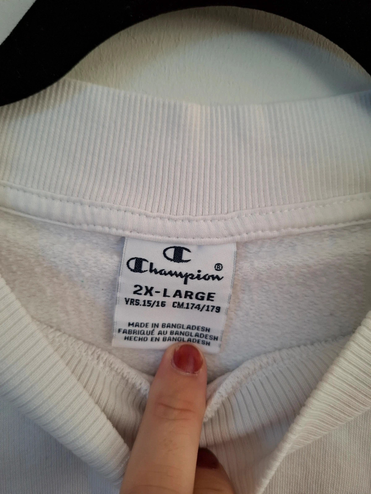 Sudadera Niño Champion Cuello Alto Blanca Logo Degradado – Champion – taille 15 ans / 170 cm 4