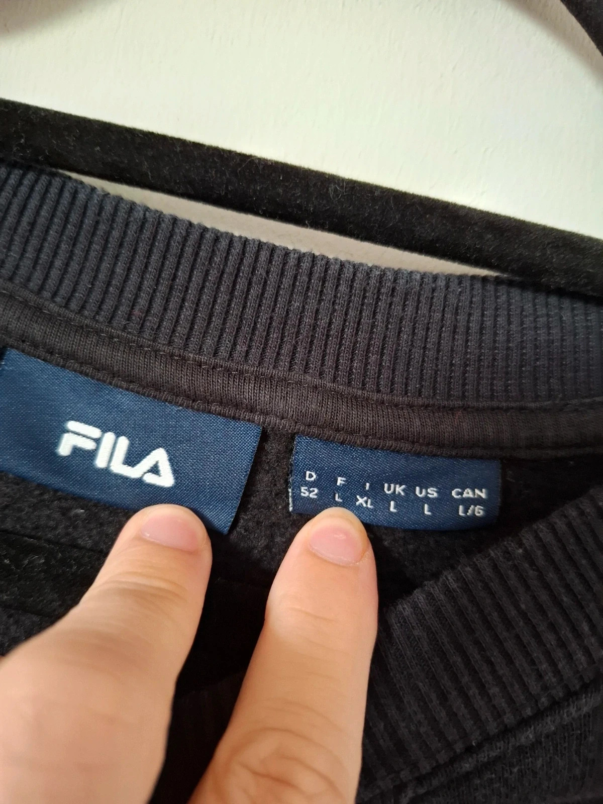 Sudadera FILA Negra Vintage – Talla L – FILA – taille L 4