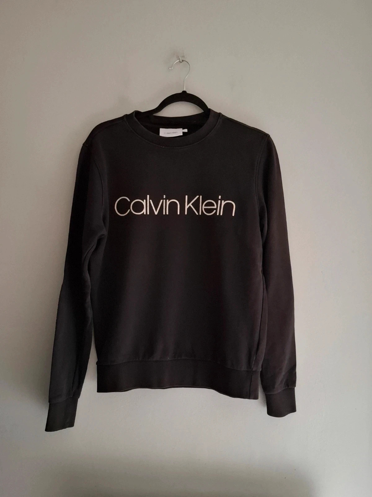 Sudadera Calvin Klein Negra - Talla S (100% Algodón) – Calvin Klein – taille S