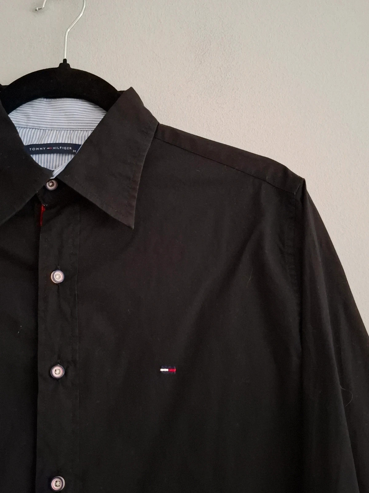 Camisa Tommy Hilfiger Mujer Negra (Talla M) – Tommy Hilfiger – taille M / 38 / 10 2