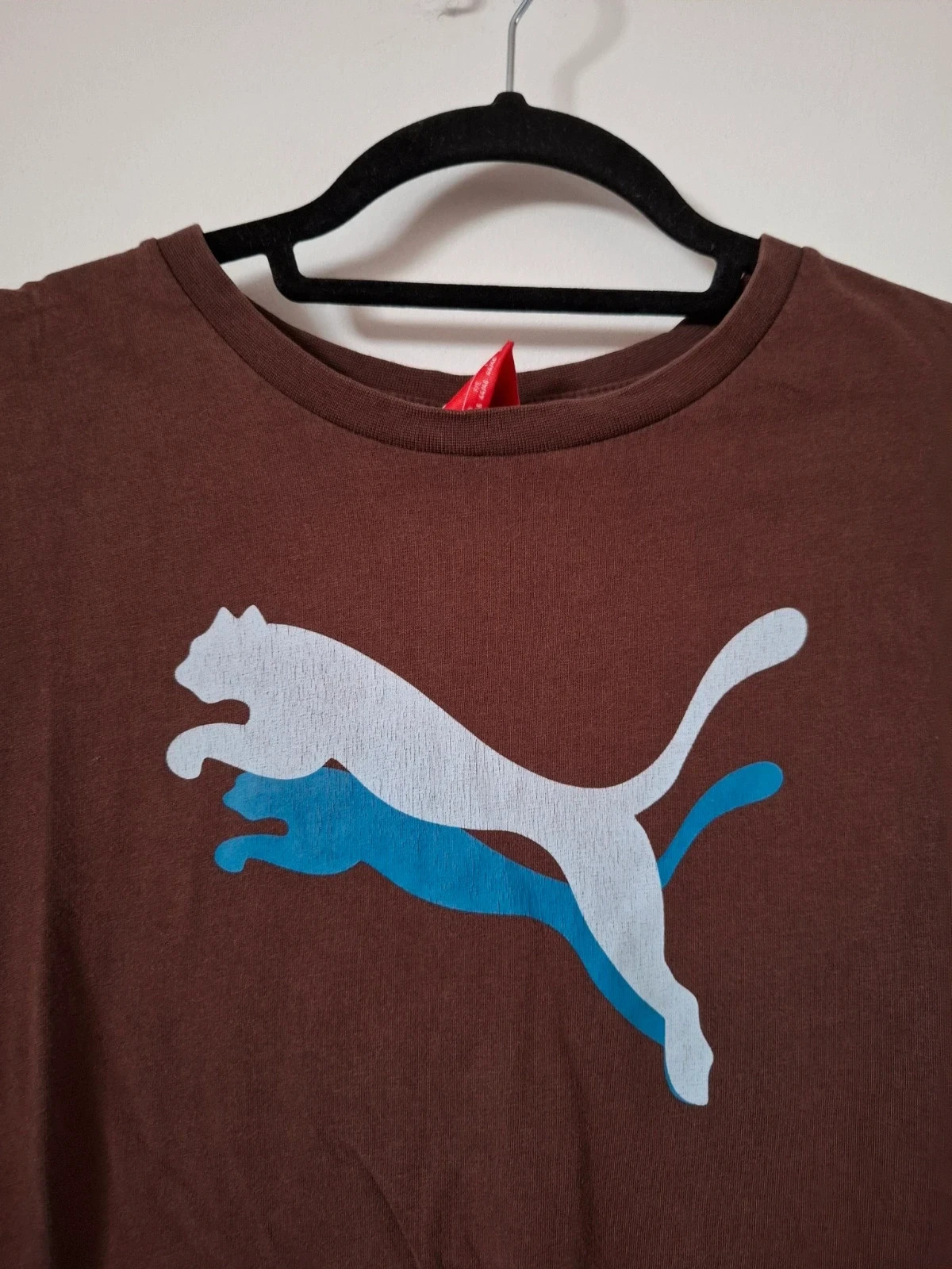Camiseta PUMA Marrón con Doble Logo • Talla S – Puma – taille S / 36 / 8 2