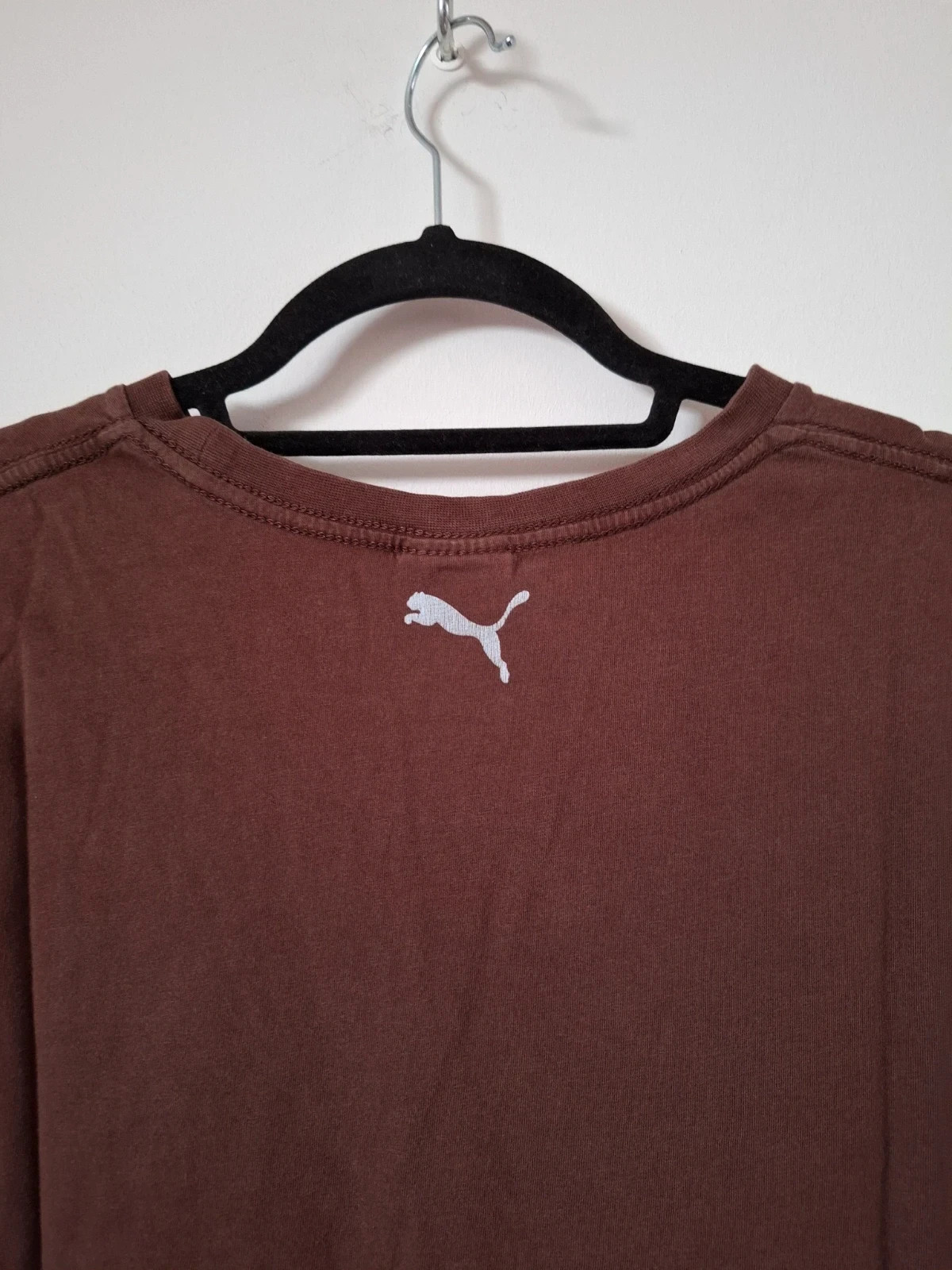 Camiseta PUMA Marrón con Doble Logo • Talla S – Puma – taille S / 36 / 8 5
