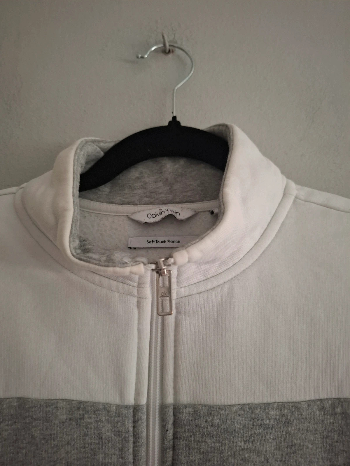 Chaqueta Calvin Klein Fleece Gris/Blanco Talla S – Calvin Klein – taille S 3