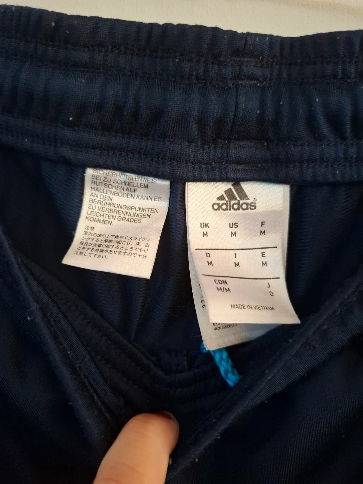 Pantalón de chándal Adidas Azul Marino Talla M – adidas – taille M 4
