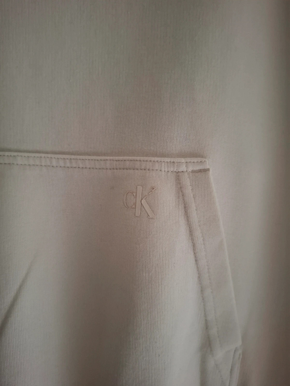 Sudadera con Capucha Calvin Klein Jeans Blanca - Talla S (Oversize) – Calvin Klein Jeans – taille S 2
