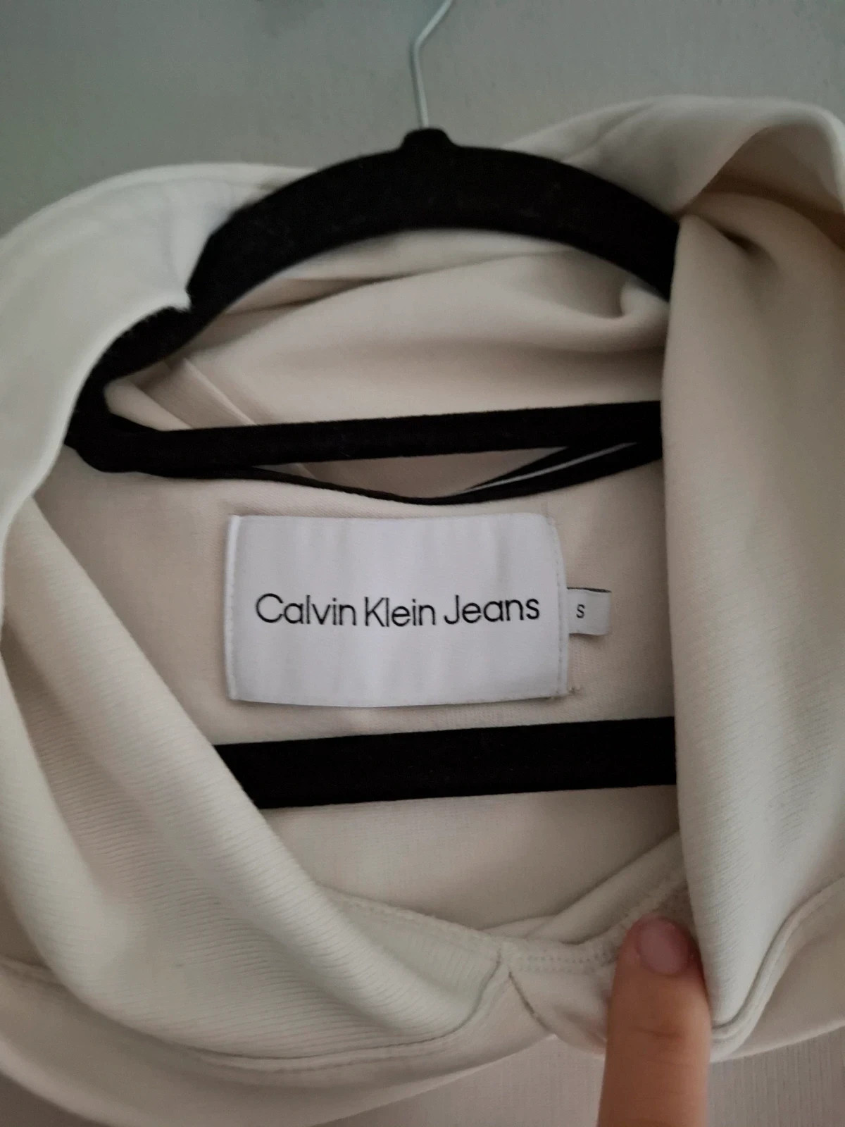Sudadera con Capucha Calvin Klein Jeans Blanca - Talla S (Oversize) – Calvin Klein Jeans – taille S 5