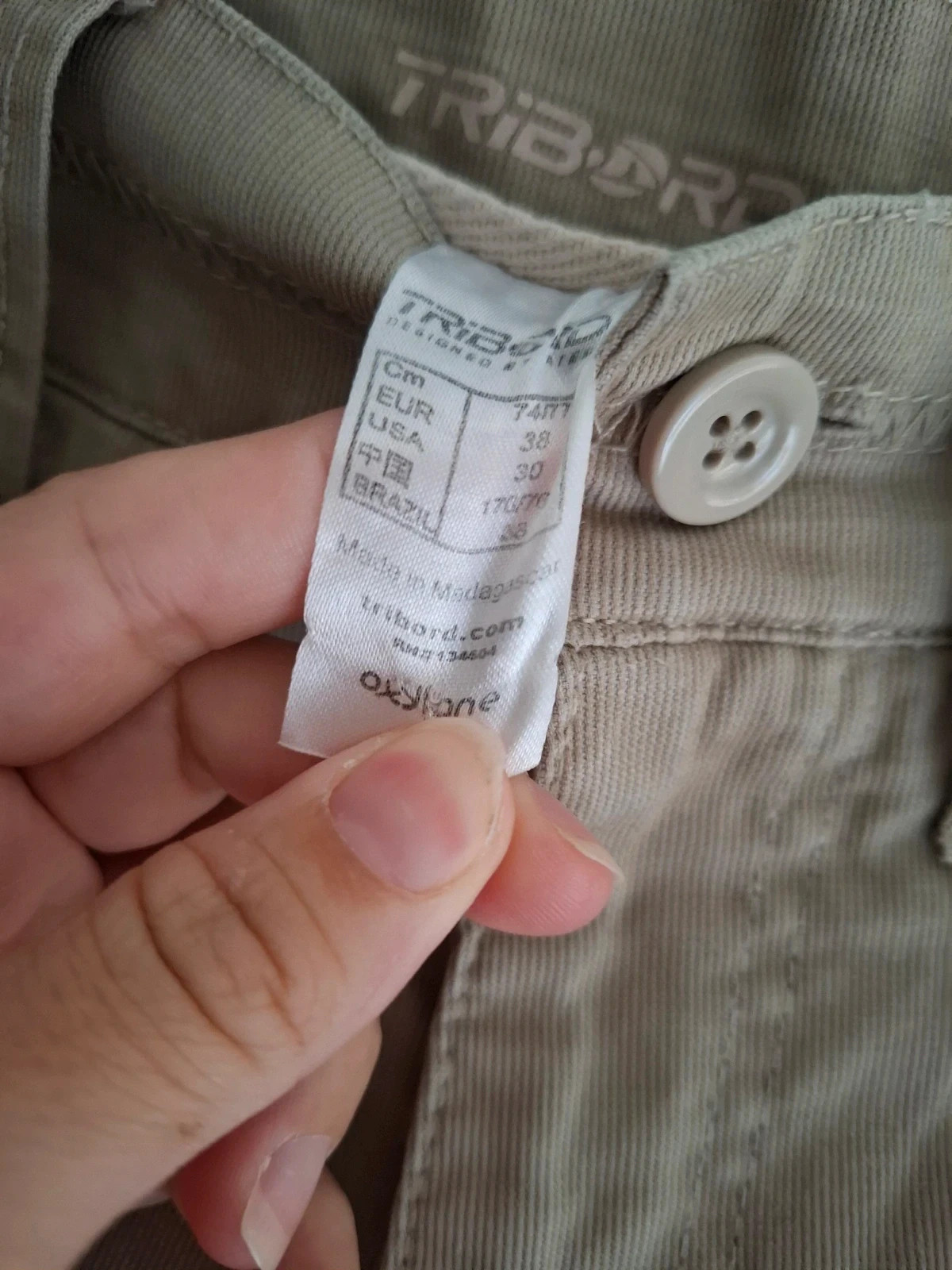 Pantalón Chino Cargo Tribord Beige – Talla 38 🪵 – Tribord – taille W29 | FR 38 3