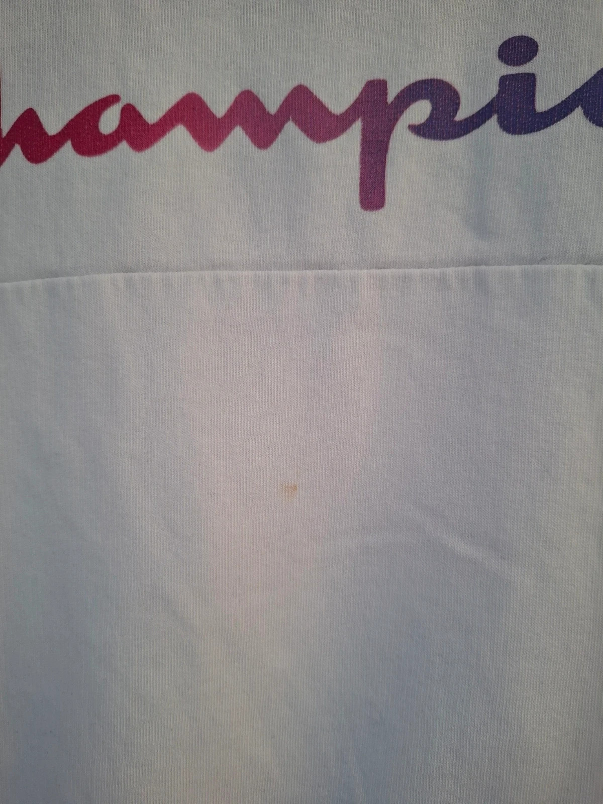 Sudadera Niño Champion Cuello Alto Blanca Logo Degradado – Champion – taille 15 ans / 170 cm 3