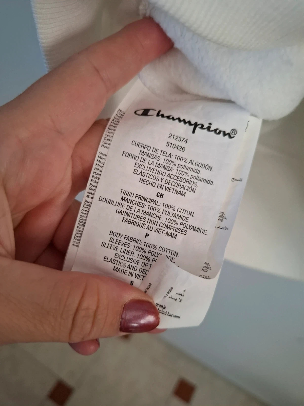 Sudadera Champion Reverse Weave Blanca – Champion – taille S 5