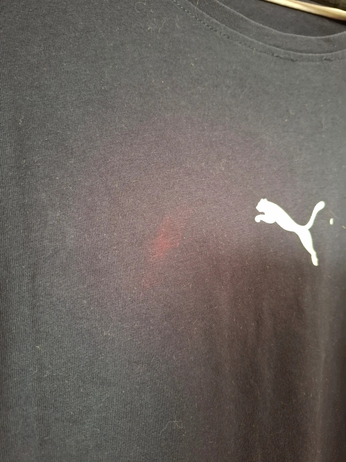 Camiseta de algodón azul marino PUMA (Talla L mujer) – Puma – taille L / 40 / 12 3