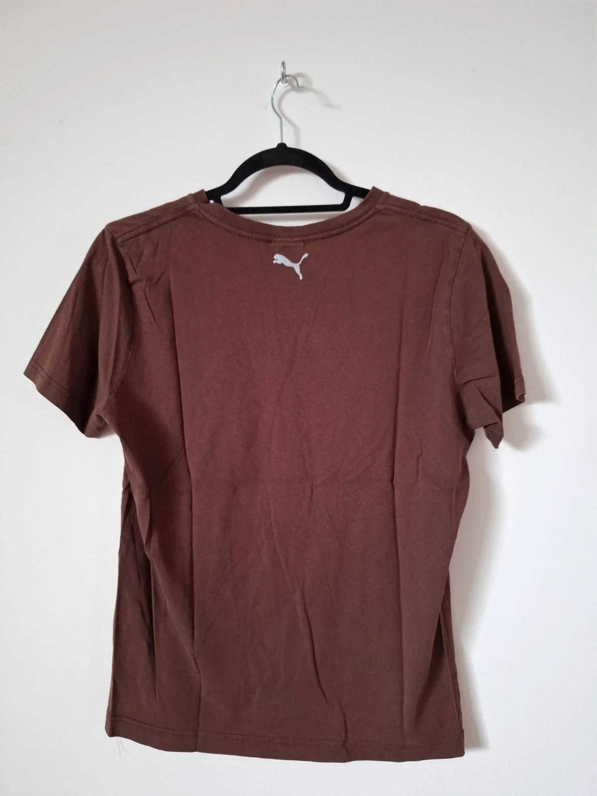 Camiseta PUMA Marrón con Doble Logo • Talla S – Puma – taille S / 36 / 8 4