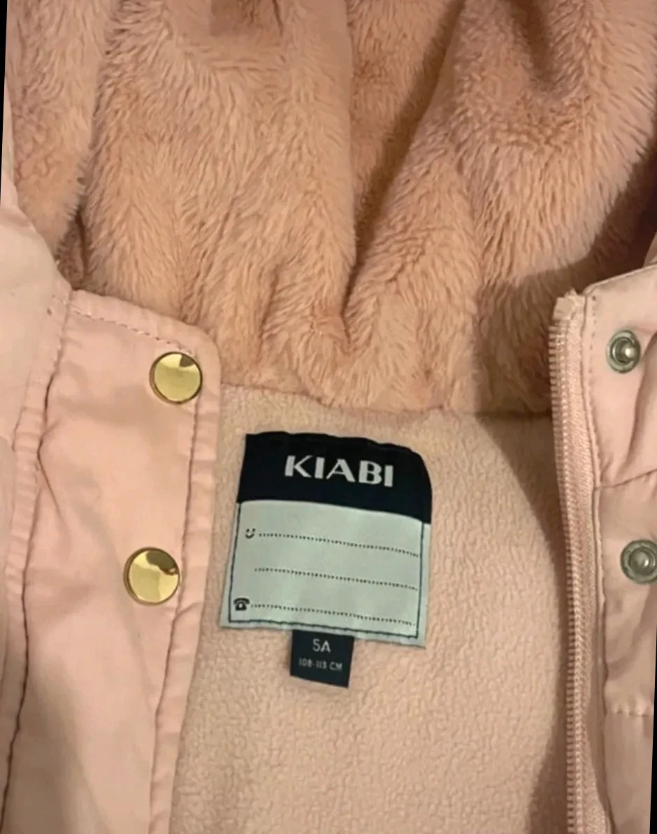Doudoune chaude à capuche pour fille, rose couleur clair, Taille 5 ans – Kiabi – taille 5 ans / 110 cm 5