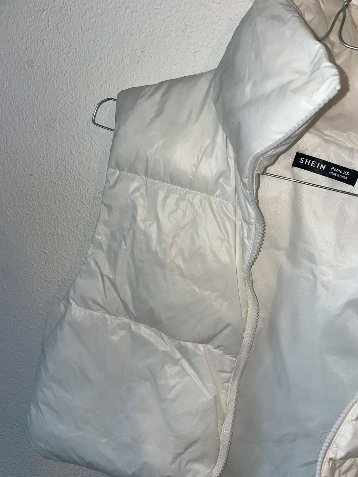 Doudoune blanche sans manches – Shein – taille XS / 34 / 6 4
