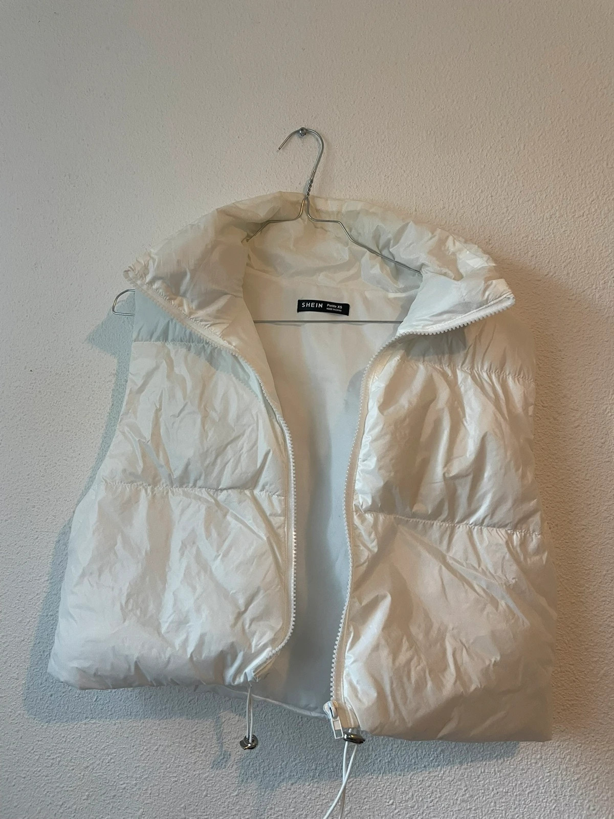 Doudoune blanche sans manches