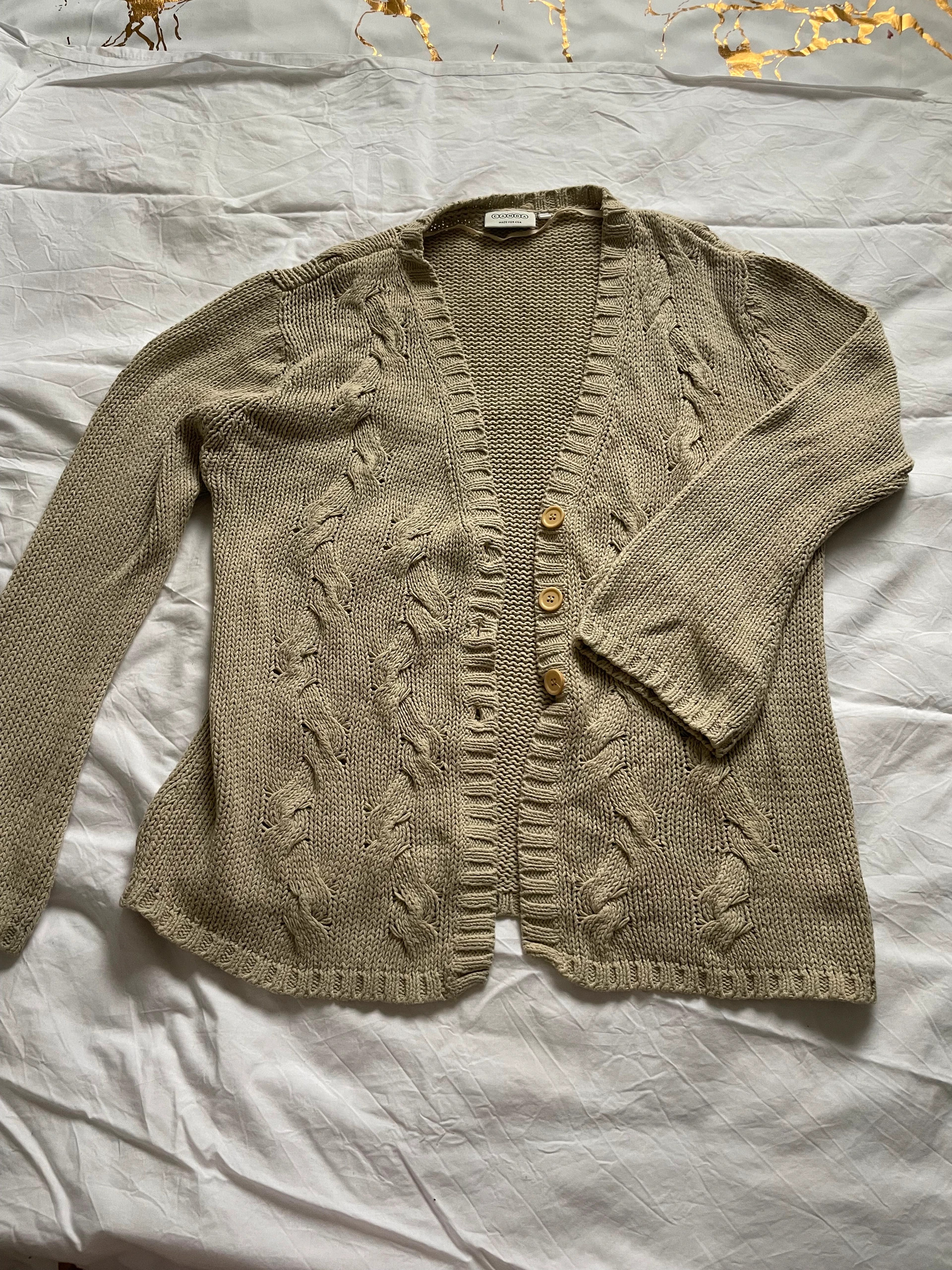 Cardigan pour femme, taille L coiffeur beige