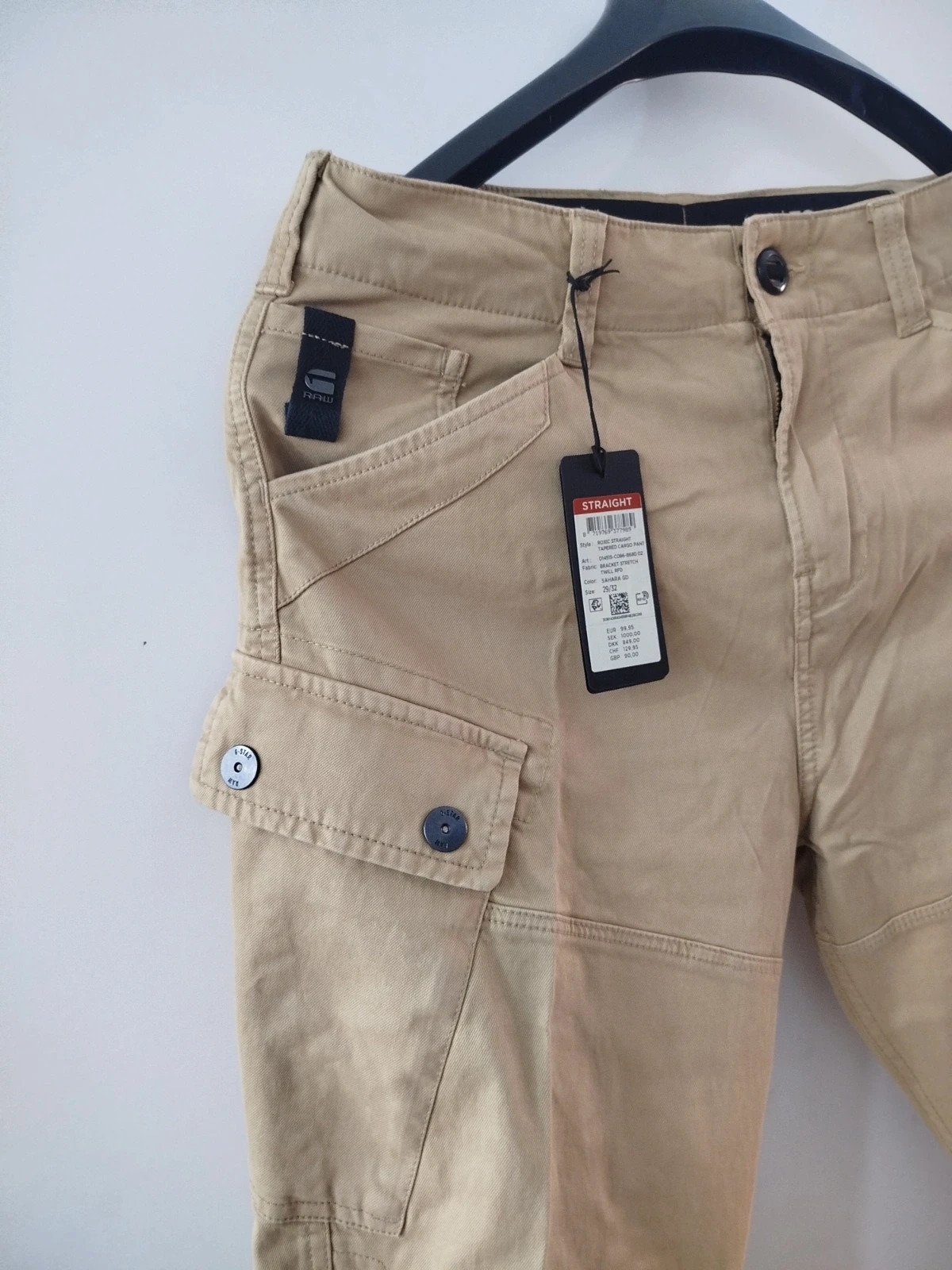 G-Star RAW Roxic Straight Tapered Cargo Pant Sahara Garment Dye - W29L32 – G-Star RAW – taille W29 | FR 38 2