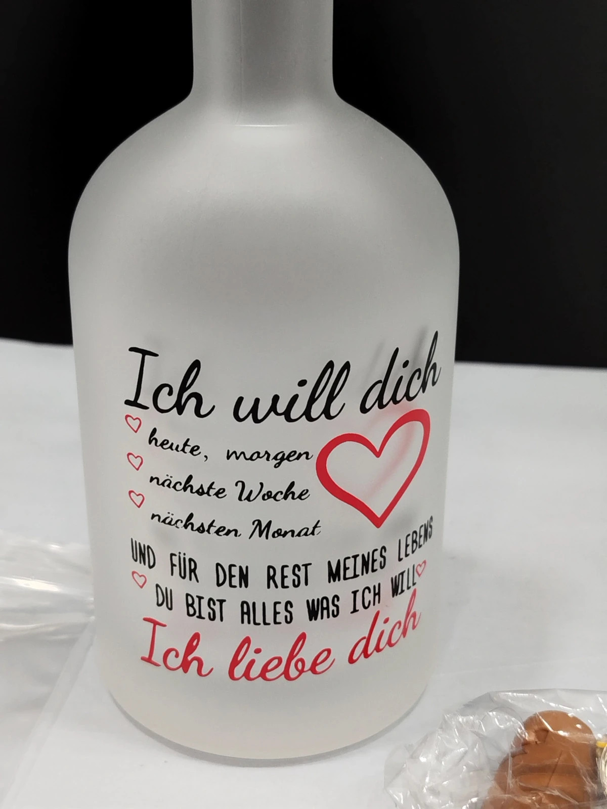 Botella de Luces LED con Frase para Novia Esposa – amor 2