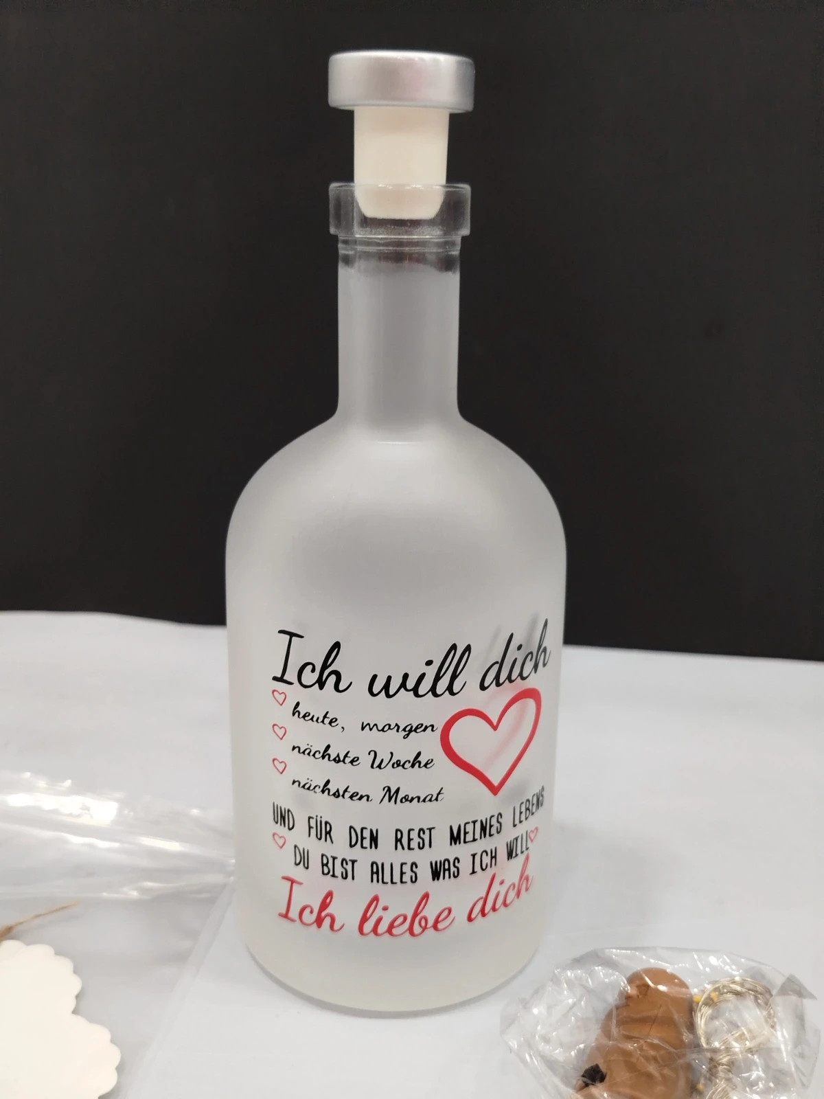 Botella de Luces LED con Frase para Novia Esposa – amor 3