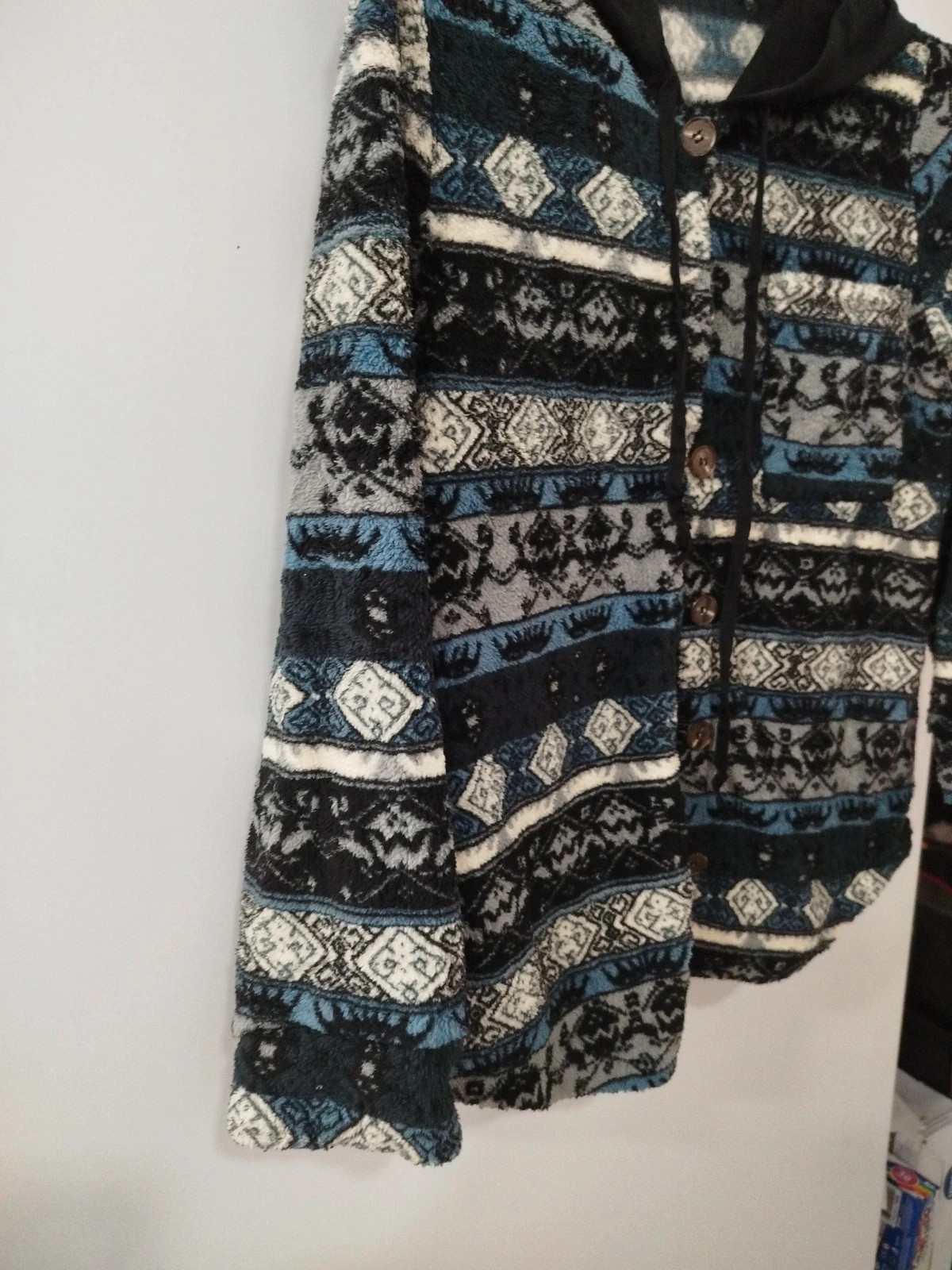 Forro polar con botones y capucha. – Polar – taille S / 36 / 8 5