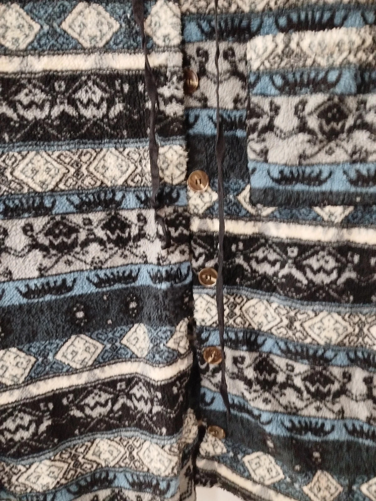 Forro polar con botones y capucha. – Polar – taille S / 36 / 8 4