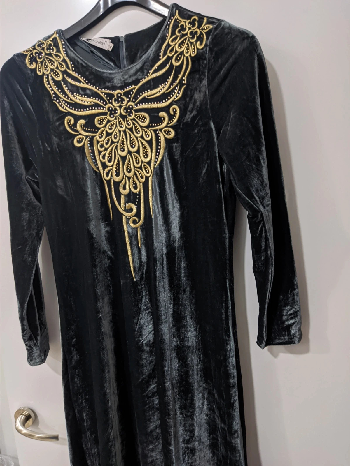 Vestido de invierno para mujer musulmana de ropa suelta islámica – Zhruiqun – taille XL / 42 / 14 3