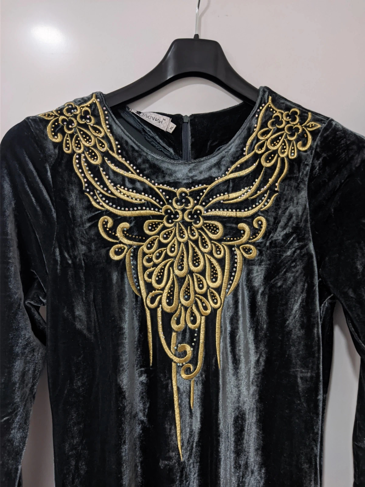 Vestido de invierno para mujer musulmana de ropa suelta islámica – Zhruiqun – taille XL / 42 / 14 2