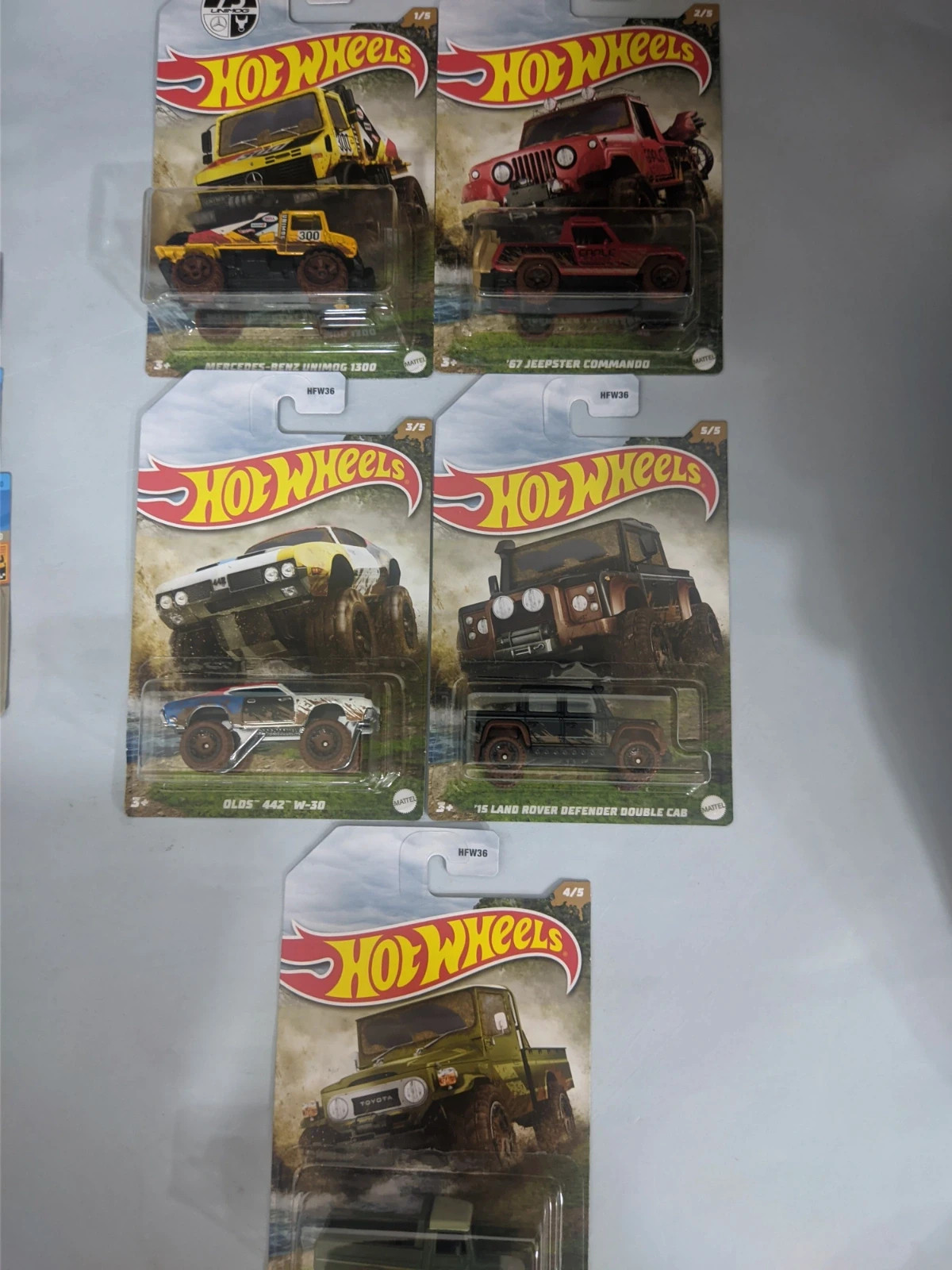 Colección Hot Wheels Offroad Barro completa.