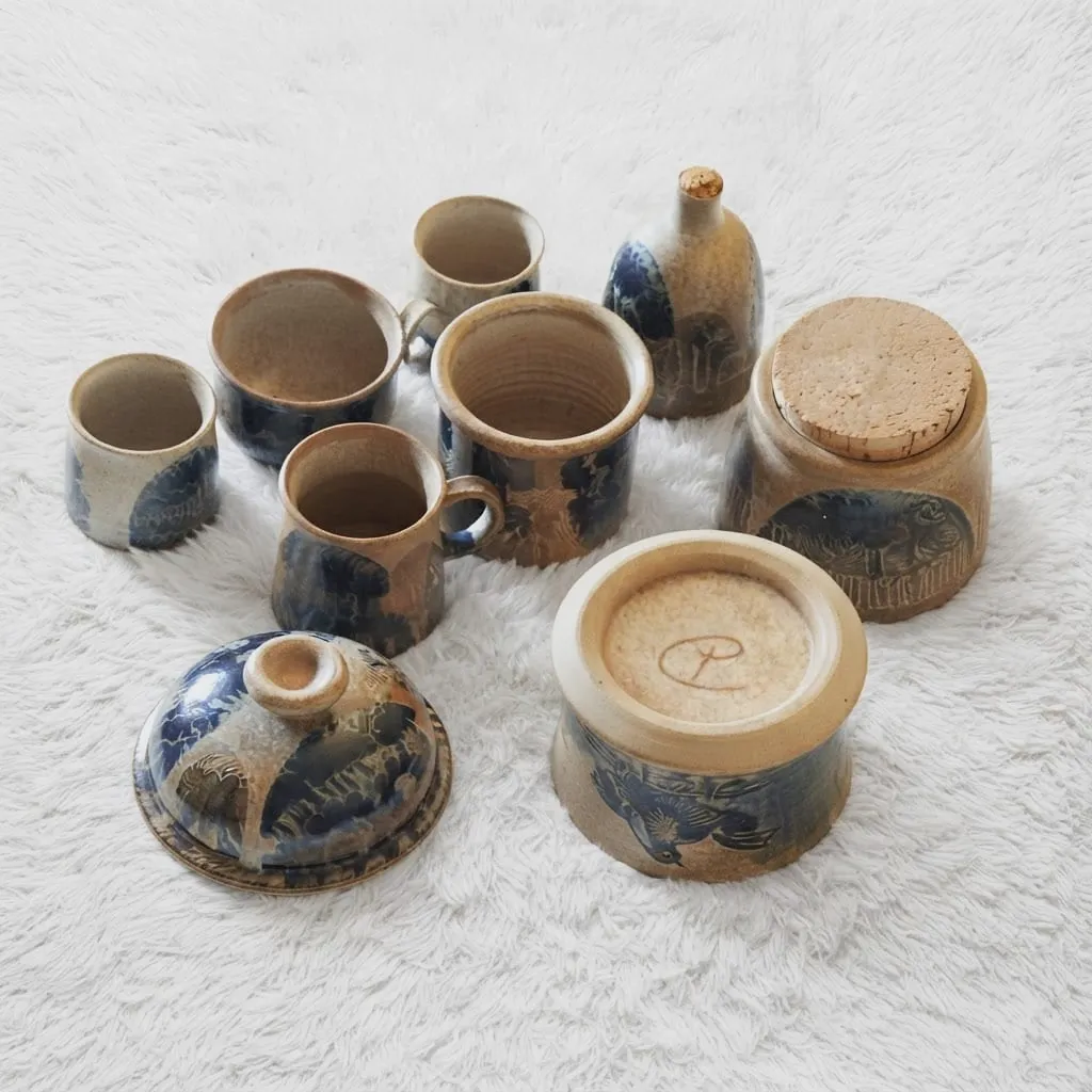 Service de vaisselle artisanal en grès émaillé – Fait main 4