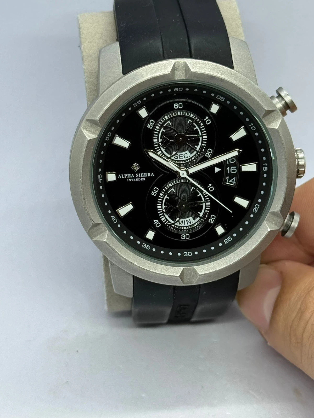 Sublime montre pour homme Alpha Sierra - Modèle Intruder (A-GS.1119) – Alpha Sierra – taille 43–46 mm 3