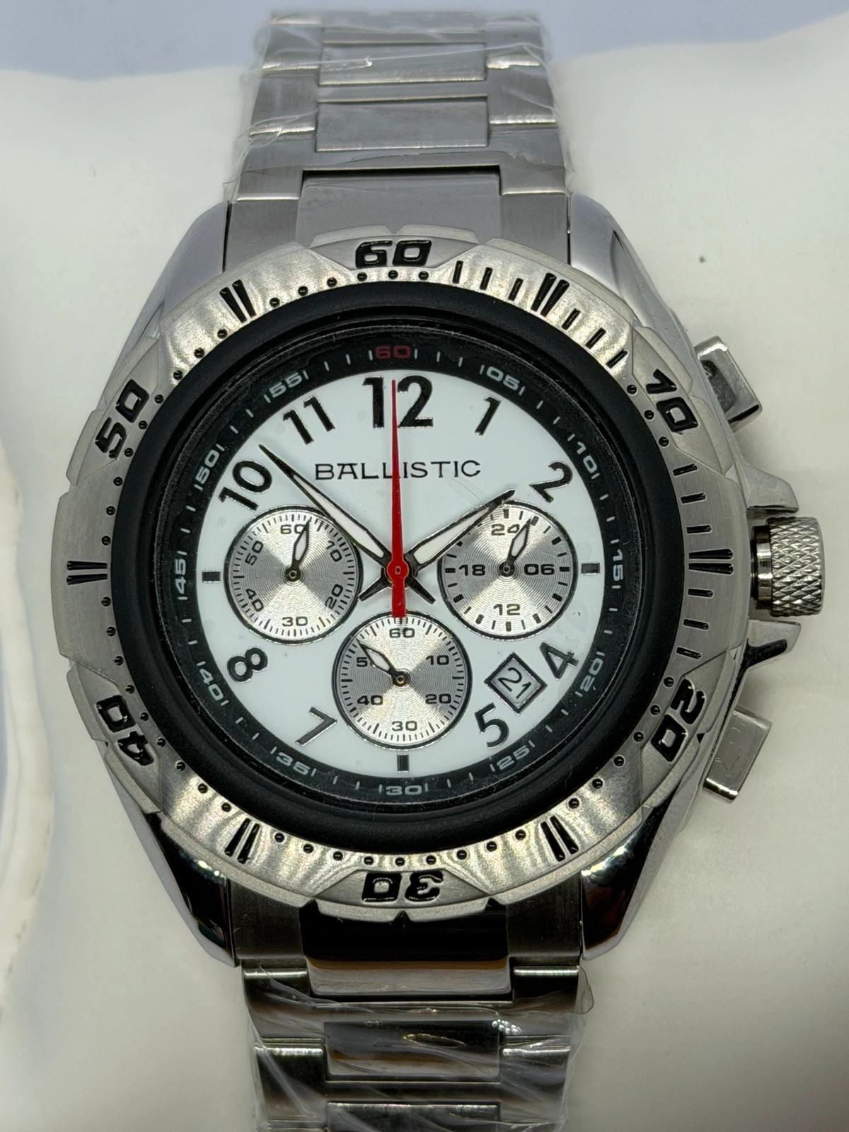 🔥 Montre Chronographe Homme Ballistic Tout Acier /Look Diver /10 ATM 🔥 – Ballistic – taille 43–46 mm 4