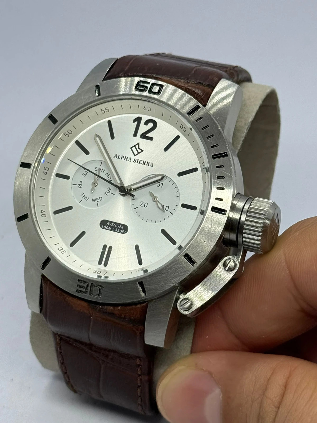 Montre homme Alpha Sierra Avenger , État impeccable – Alpha Sierra – taille 43–46 mm 3