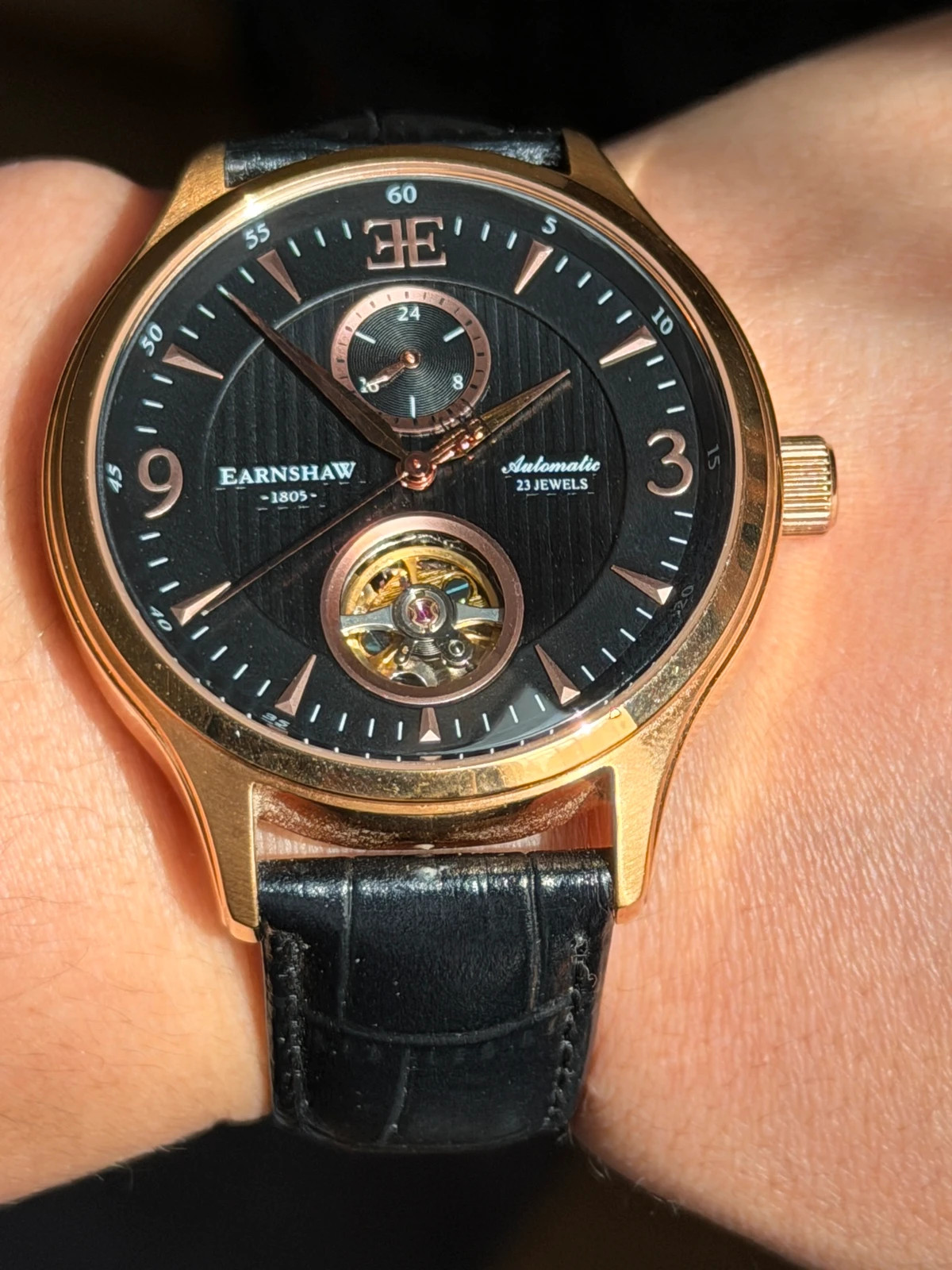 Montre automatique Thomas Earnshaw ES-8023 ‘Coeur Ouvert / Or Rose – Thomas Earnshaw – taille 43–46 mm 2