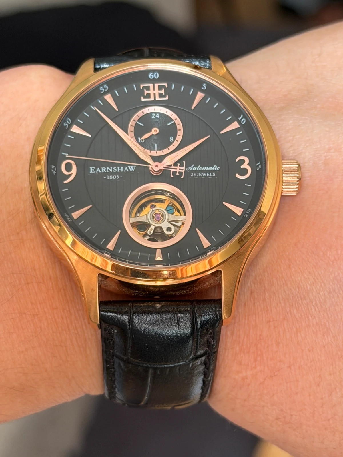 Montre automatique Thomas Earnshaw ES-8023 ‘Coeur Ouvert / Or Rose – Thomas Earnshaw – taille 43–46 mm 4