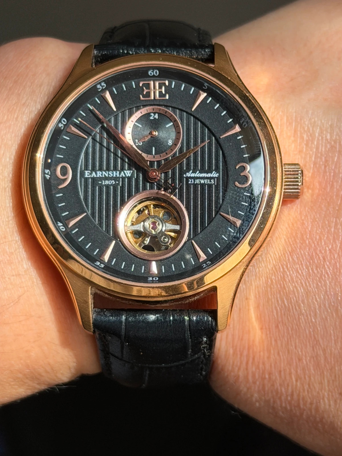 Montre automatique Thomas Earnshaw ES-8023 ‘Coeur Ouvert / Or Rose – Thomas Earnshaw – taille 43–46 mm 3