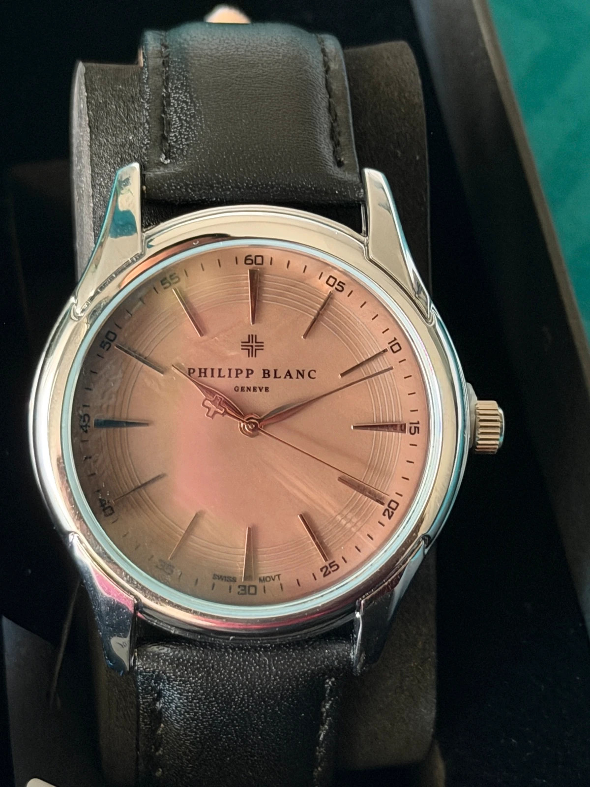 Montre Philipp Blanc Genève - Neuve avec étiquette – Philipp blanc – taille 39–42 mm 4