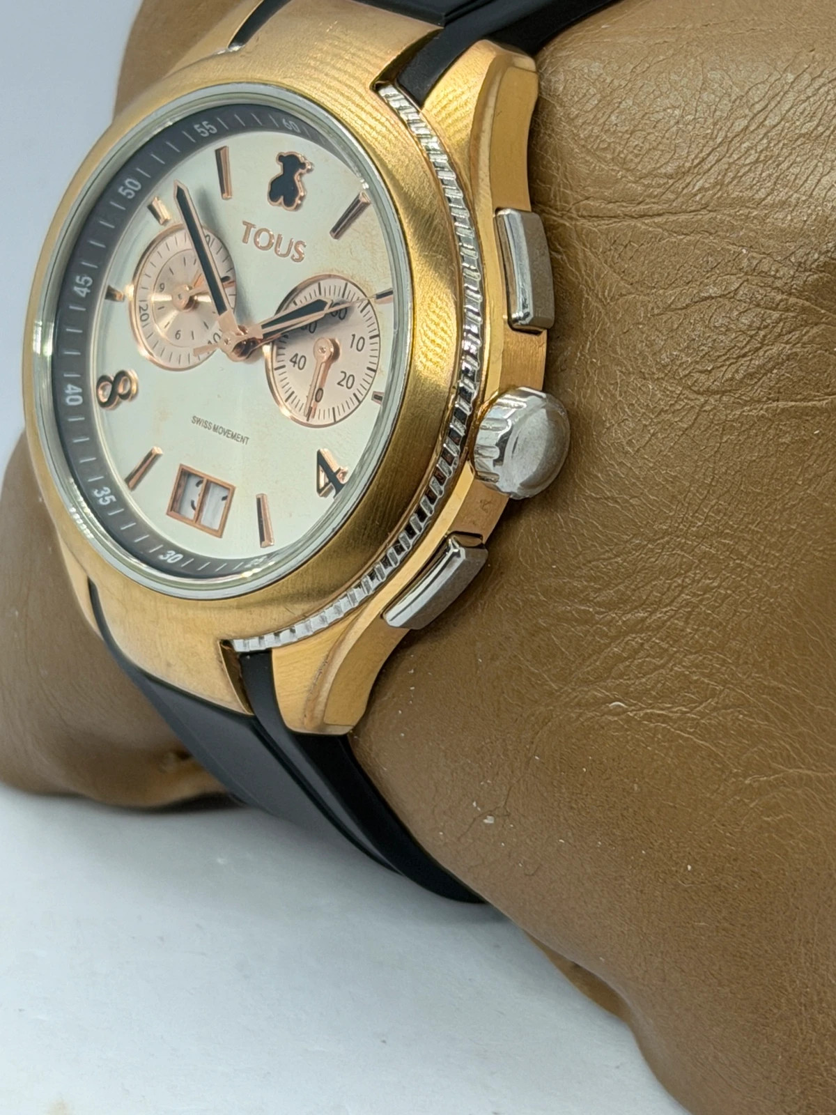 🐻 Superbe Montre TOUS Chronographe - Mouvement Suisse (Femme / Unisexe) – Tous – taille 39–42 mm 5