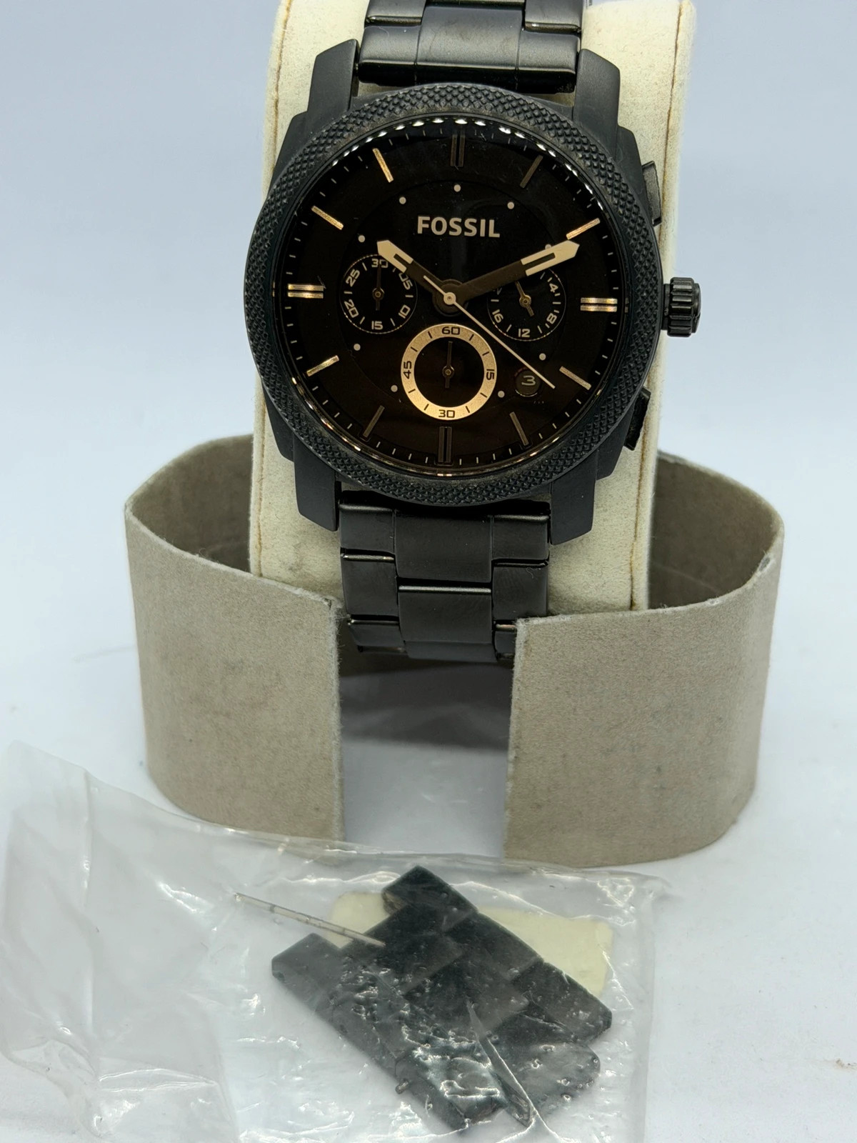 Montre Chronographe Fossil Homme Tout Acier Noir (Réf. FS4682) – Fossil – taille 43–46 mm 5