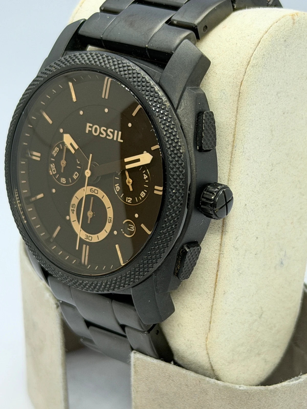 Montre Chronographe Fossil Homme Tout Acier Noir (Réf. FS4682) – Fossil – taille 43–46 mm 4
