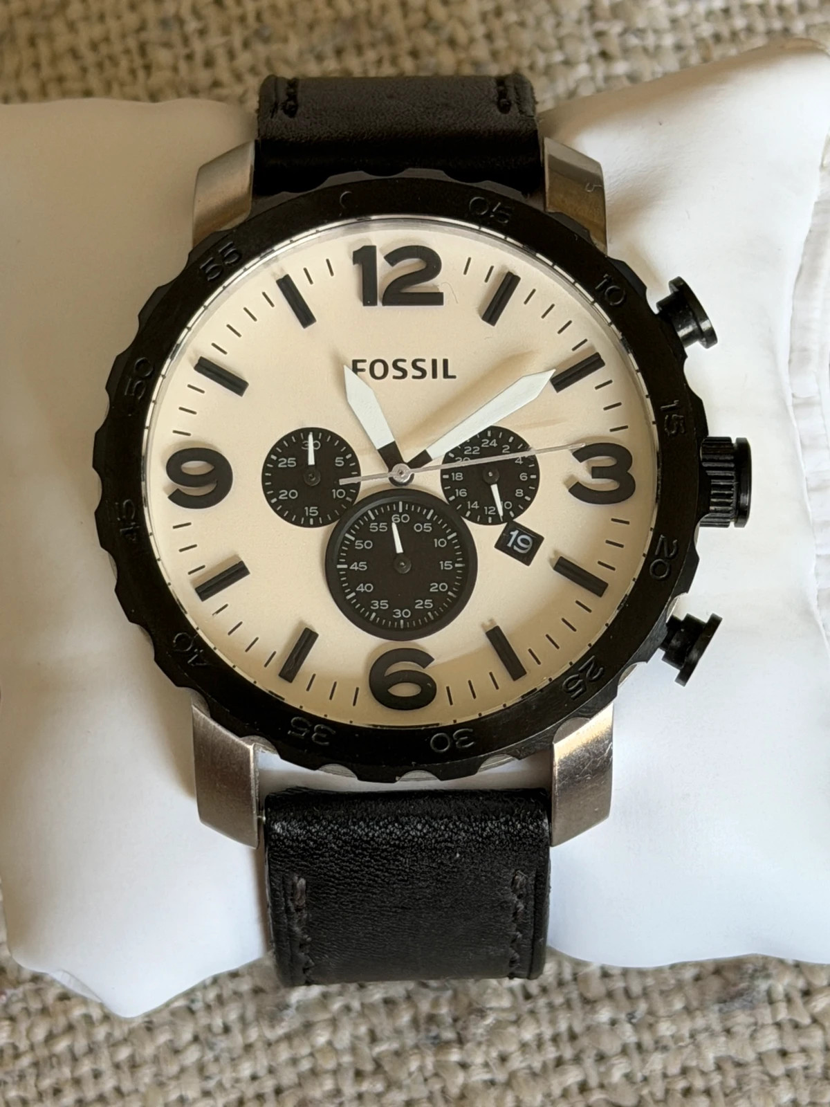 Montre chronographe Fossil (JR1390) Très bon état – Fossil – taille 47 mm et plus 2
