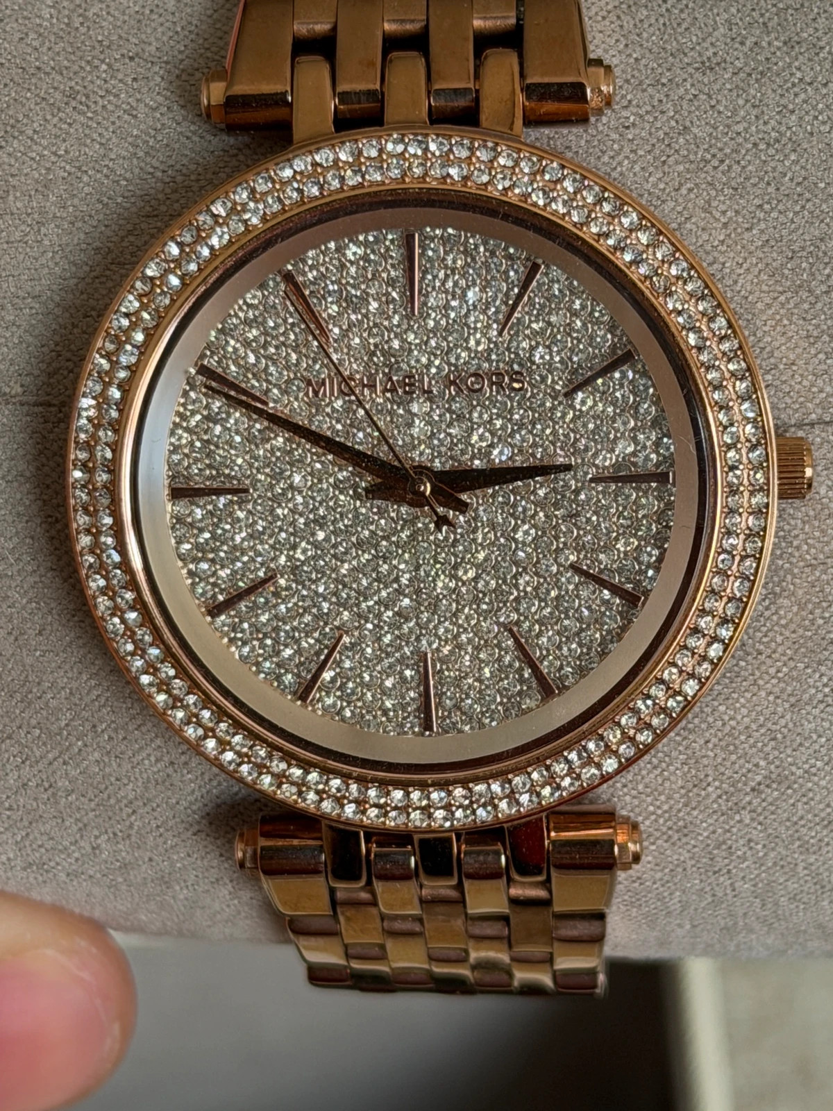 Montre Michael Kors MK-3439 Rose Gold Cadran Strass (Excellent État) – Michael Kors – taille 39–42 mm 2