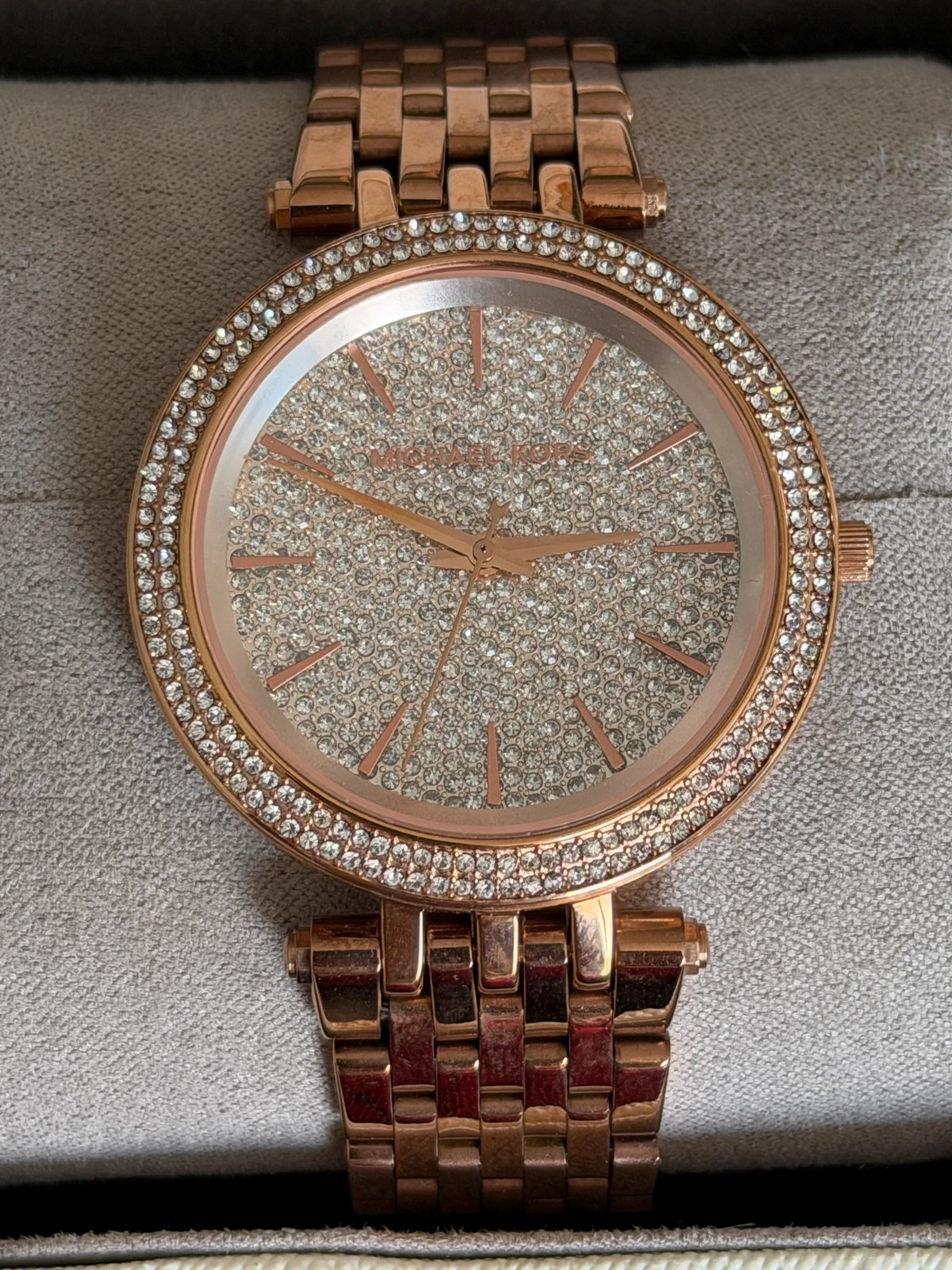 Montre Michael Kors MK-3439 Rose Gold Cadran Strass (Excellent État) – Michael Kors – taille 39–42 mm 4