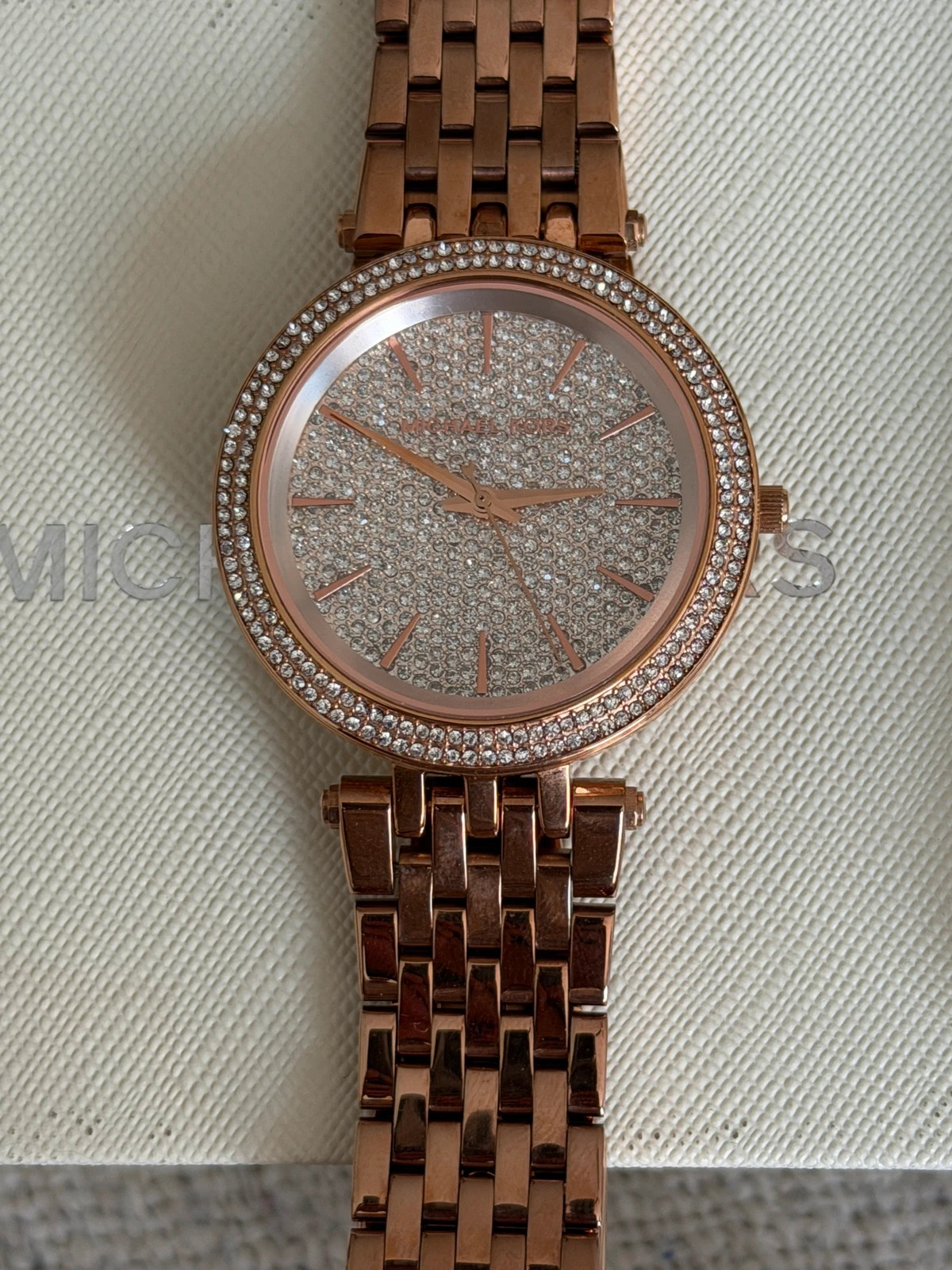 Montre Michael Kors MK-3439 Rose Gold Cadran Strass (Excellent État) – Michael Kors – taille 39–42 mm 5