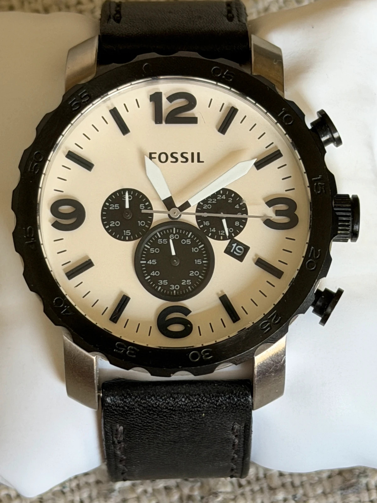 Montre chronographe Fossil (JR1390) Très bon état – Fossil – taille 47 mm et plus 5